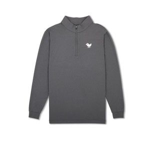Bad Birdie Charcoal Quarter Zip Long Sleeve L